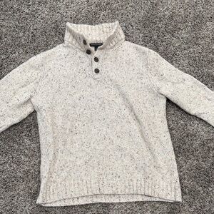 Banana Republic Speckled Beige Turtleneck Sweater